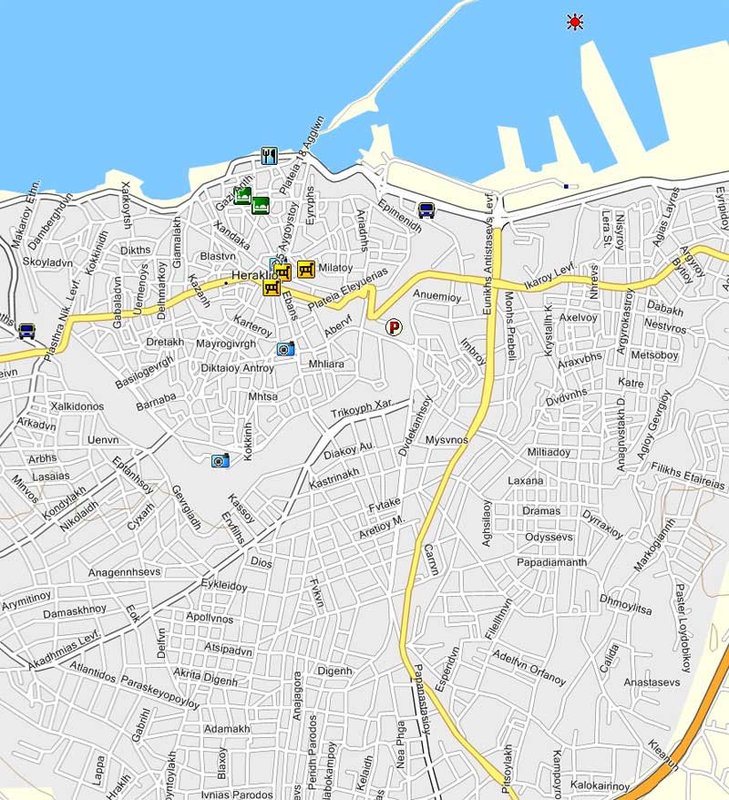 detail GPS map Crete